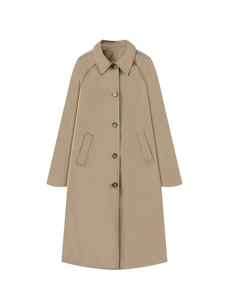 Long Trench Coat Warm Autumn Winter