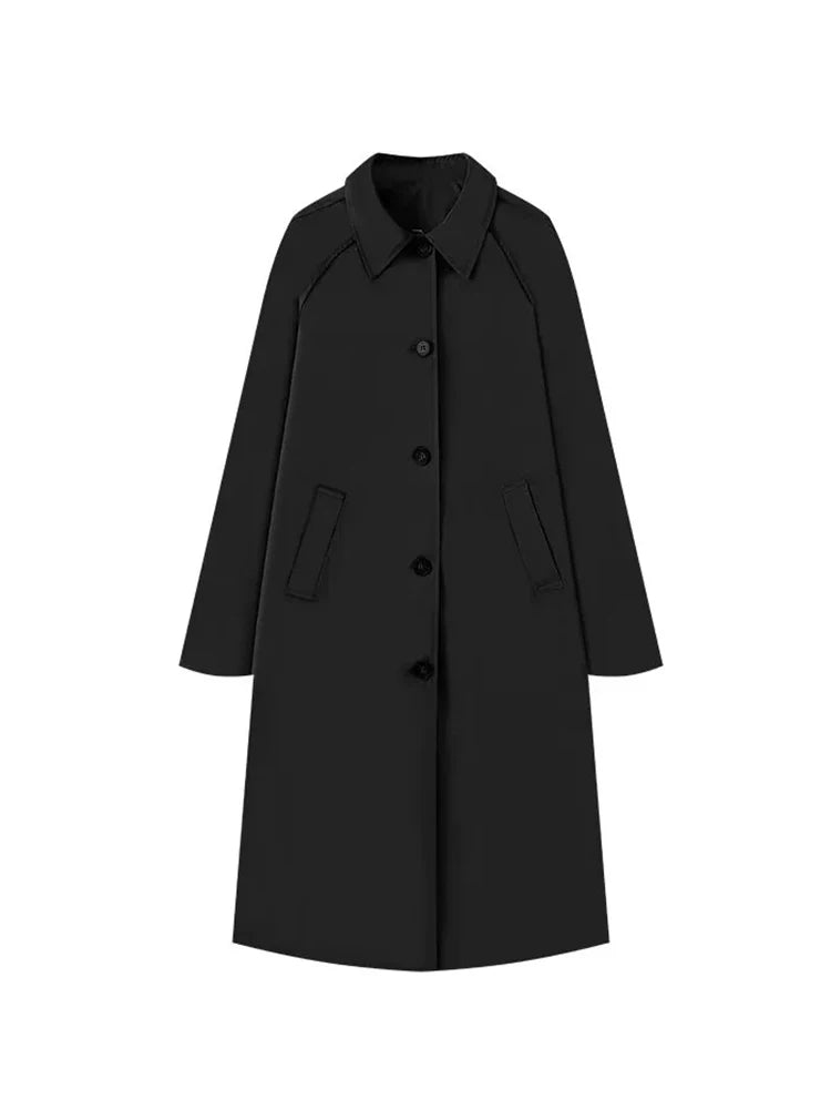 Long Trench Coat Warm Autumn Winter
