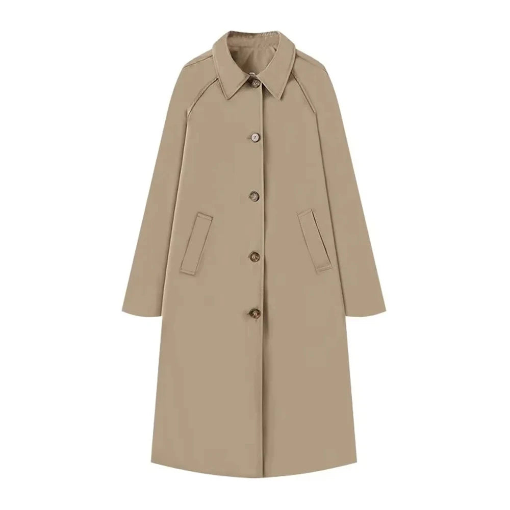 Long Trench Coat Warm Autumn Winter - Glamora