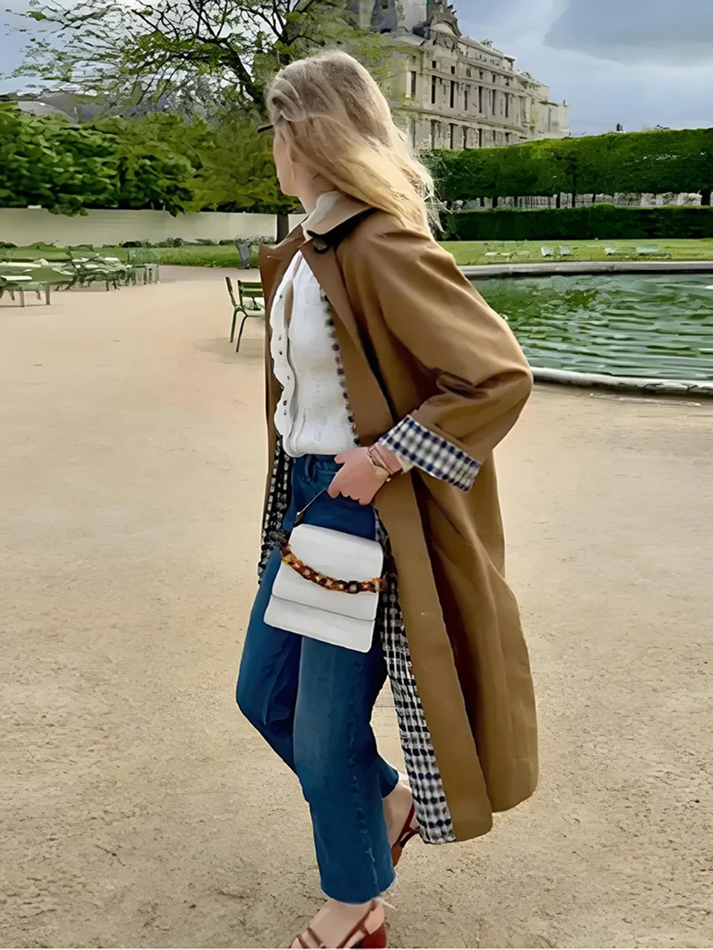 Long Trench Coat Warm Autumn Winter