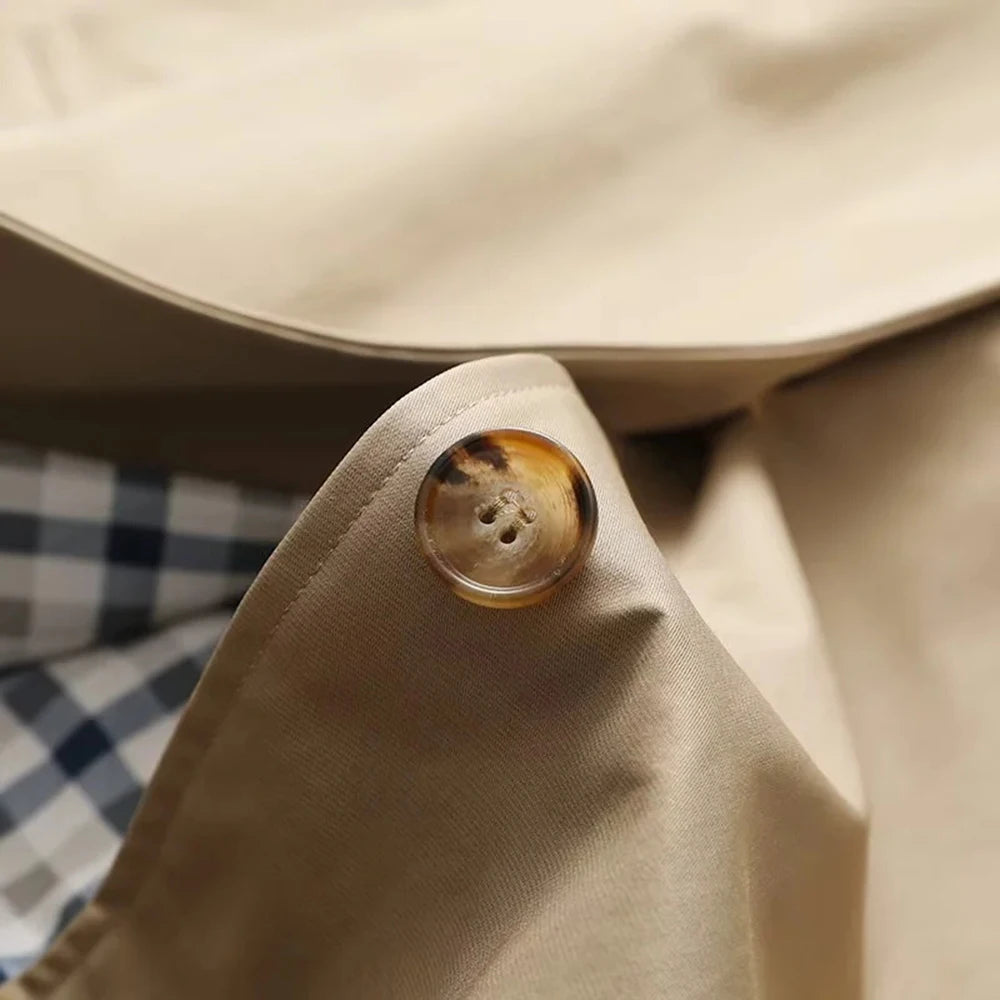 Long Trench Coat Warm Autumn Winter