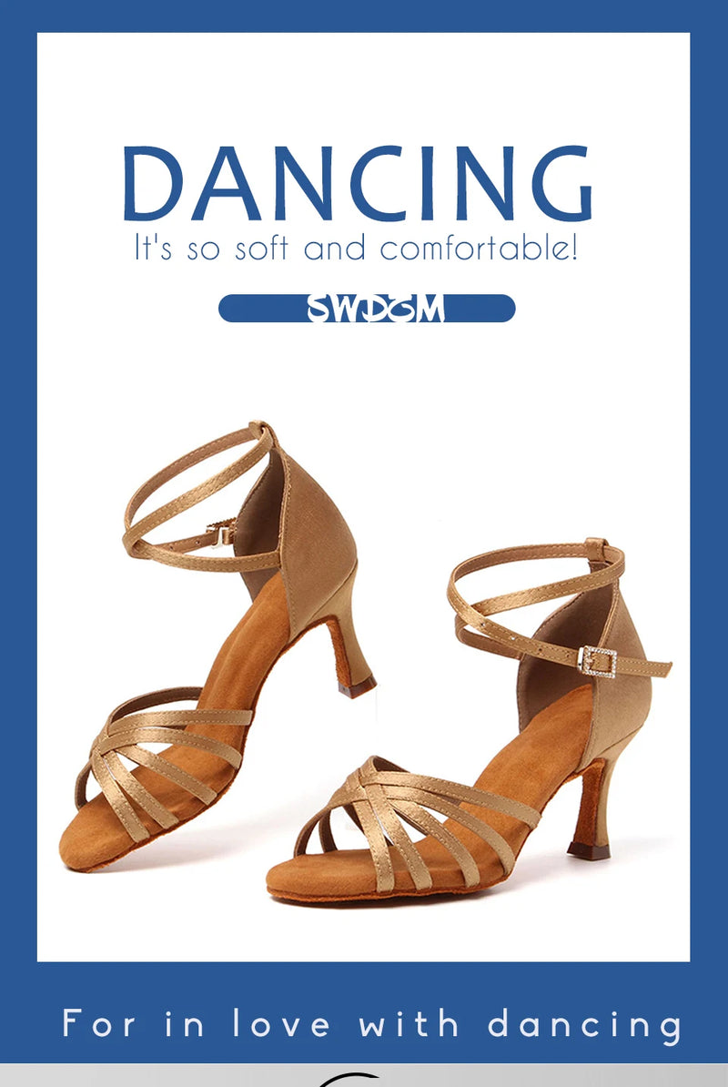 Suede Sole Latin Dance Shoes Women - Glamora