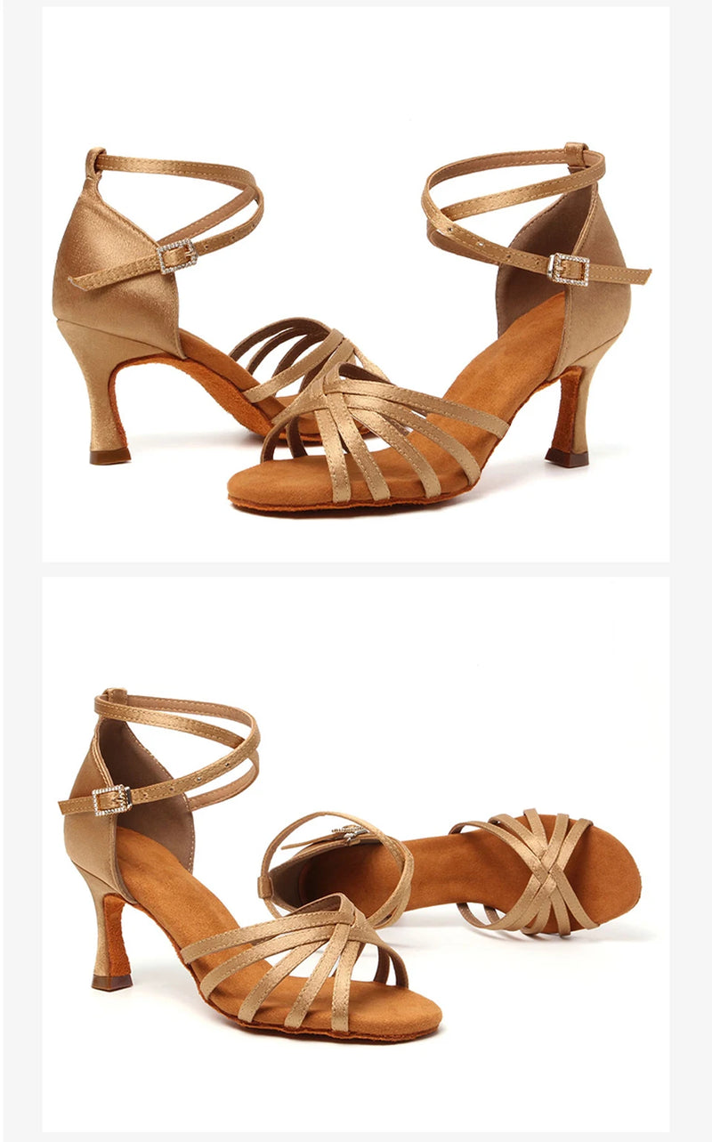 Suede Sole Latin Dance Shoes Women - Glamora