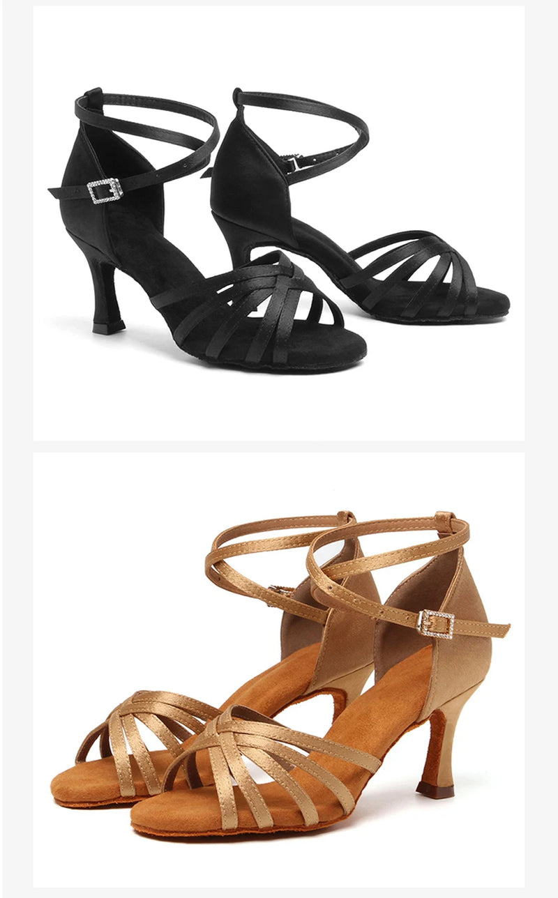Suede Sole Latin Dance Shoes Women - Glamora