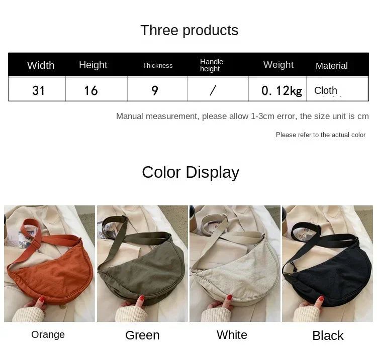 Large Capacity Nylon Tote Convenient Travel Bag