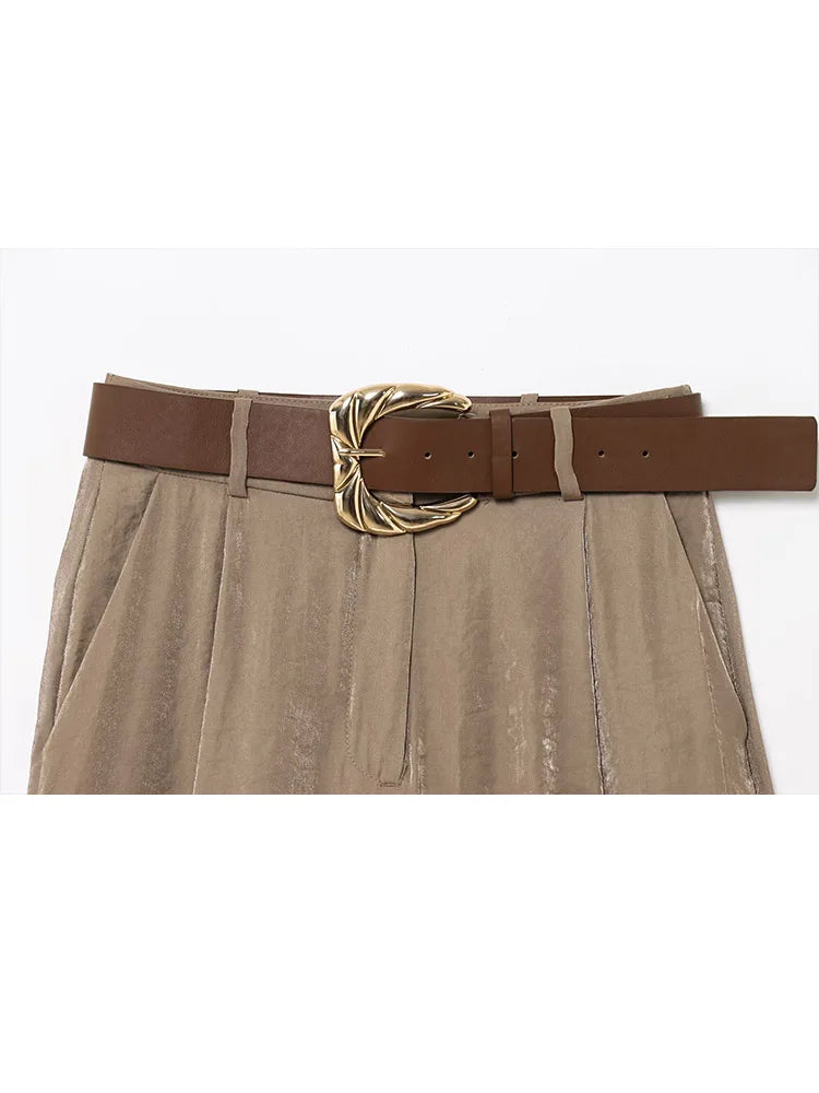 Wide Leg Pants Elegant Casual Wear