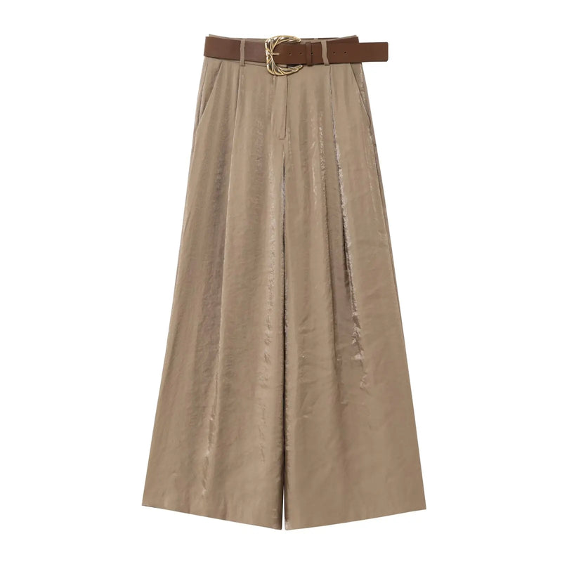 Wide Leg Pants Elegant Casual Wear - Glamora