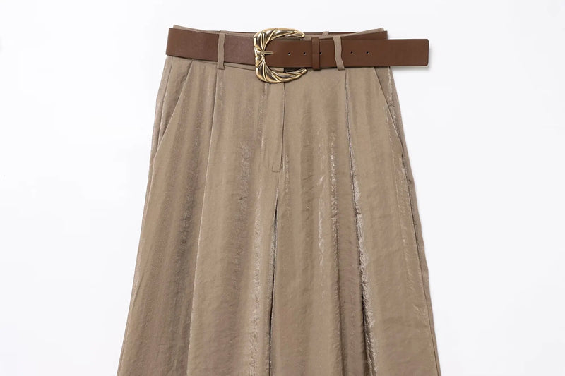 Wide Leg Pants Elegant Casual Wear - Glamora