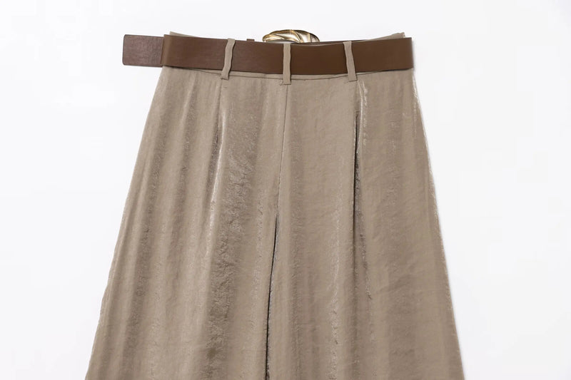 Wide Leg Pants Elegant Casual Wear - Glamora