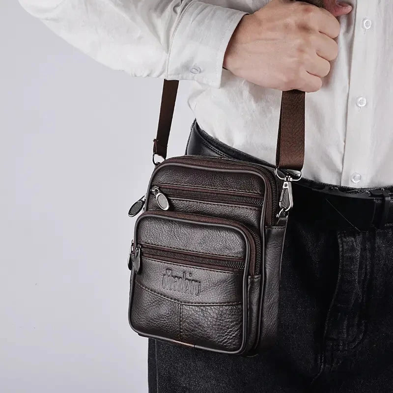 Genuine Leather Crossbody Bag Travel