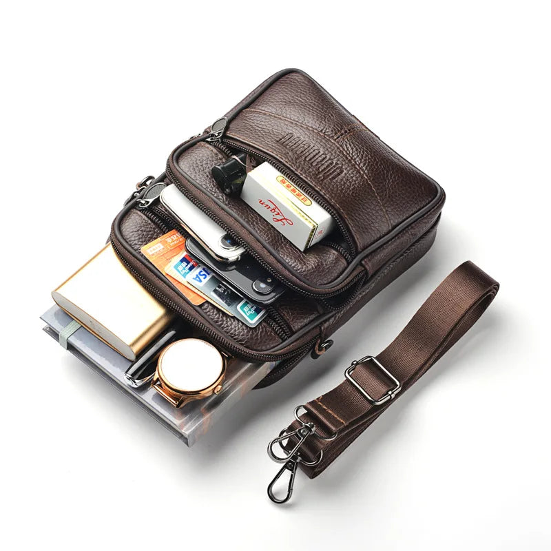 Genuine Leather Crossbody Bag Travel