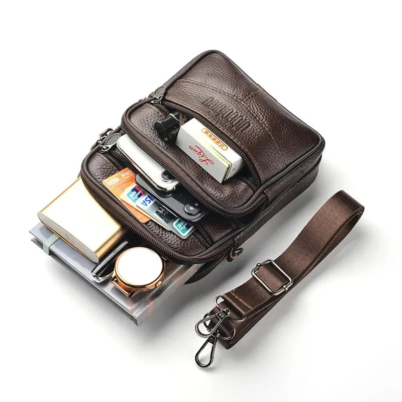 Genuine Leather Crossbody Bag Travel - Glamora
