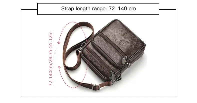 Genuine Leather Crossbody Bag Travel - Glamora