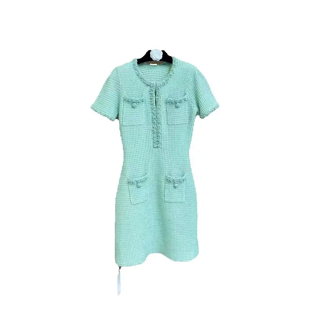 Knitted Tassel Corset Dress Elegant Women