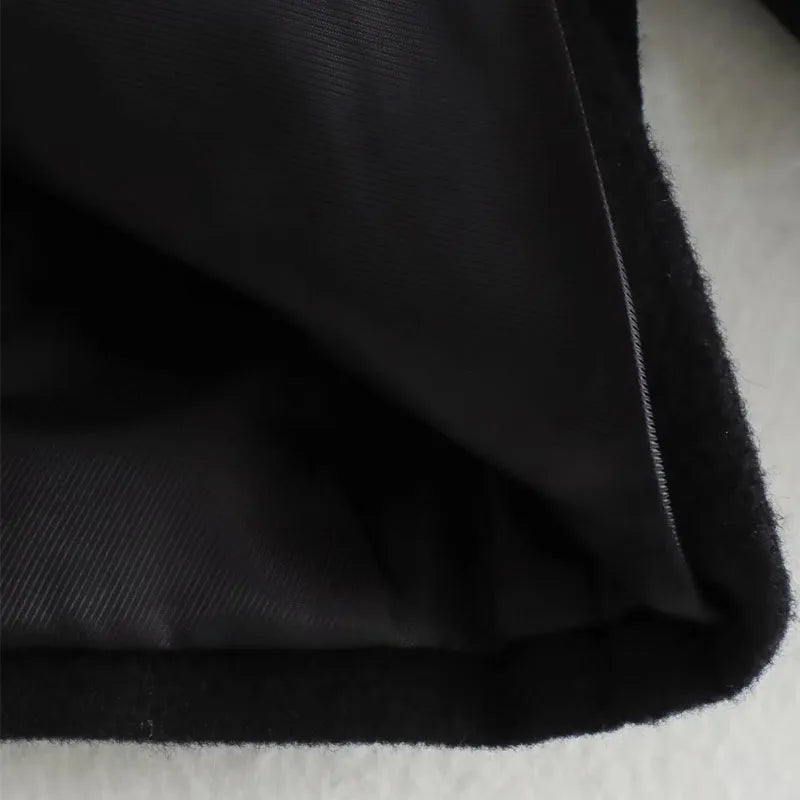 Cropped Button Jacket Warm Stylish Women