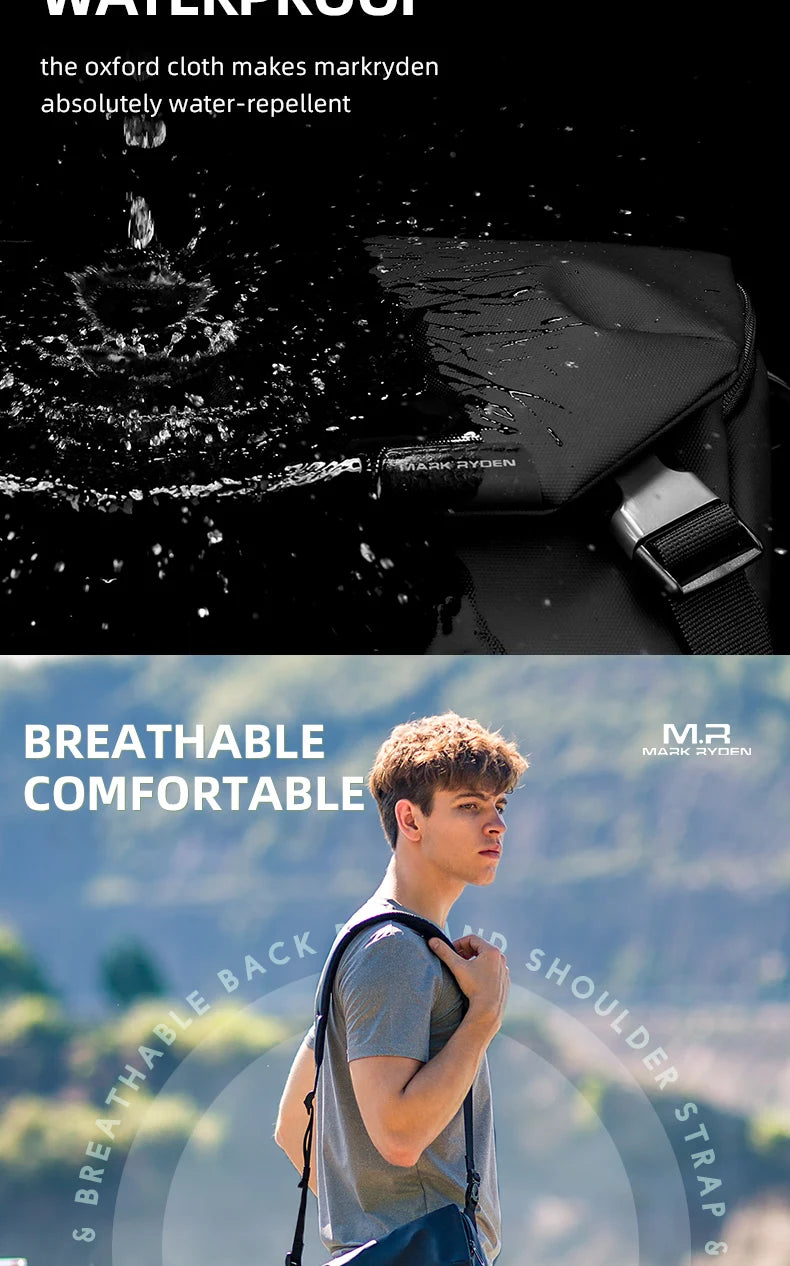 Water Repellent Crossbody Bag Daily Use