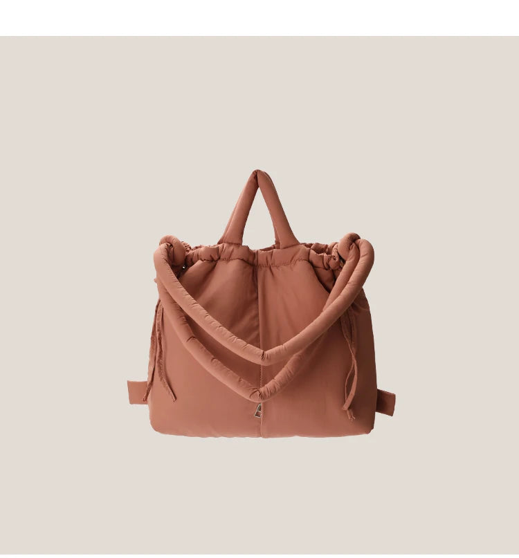 Padded Nylon Tote Bag Large Capacity - Glamora