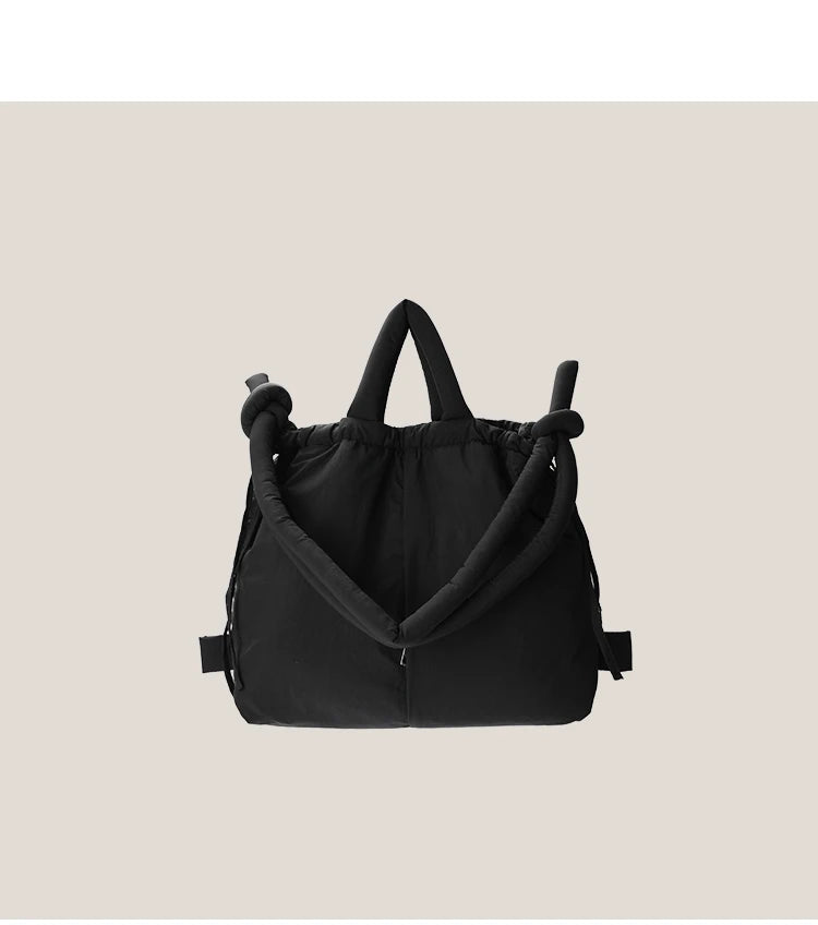 Padded Nylon Tote Bag Large Capacity - Glamora