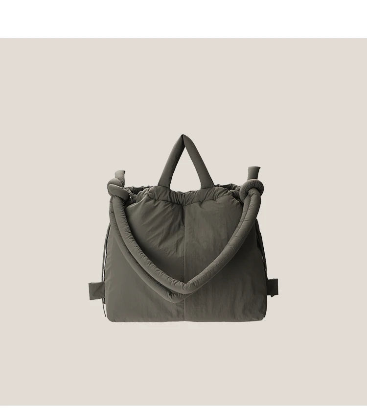 Padded Nylon Tote Bag Large Capacity - Glamora