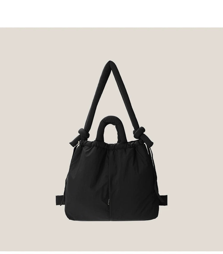 Padded Nylon Tote Bag Large Capacity - Glamora