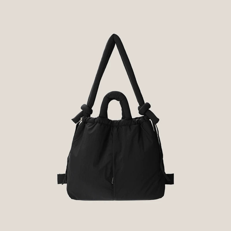 Padded Nylon Tote Bag Large Capacity - Glamora