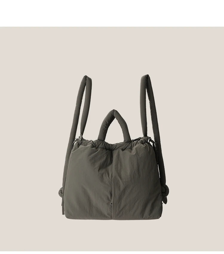 Padded Nylon Tote Bag Large Capacity - Glamora