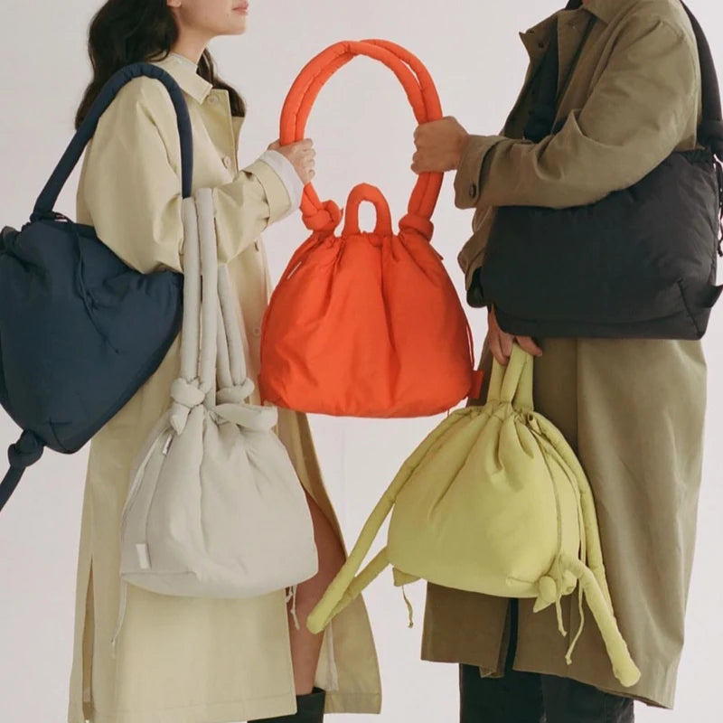 Padded Nylon Tote Bag Large Capacity - Glamora