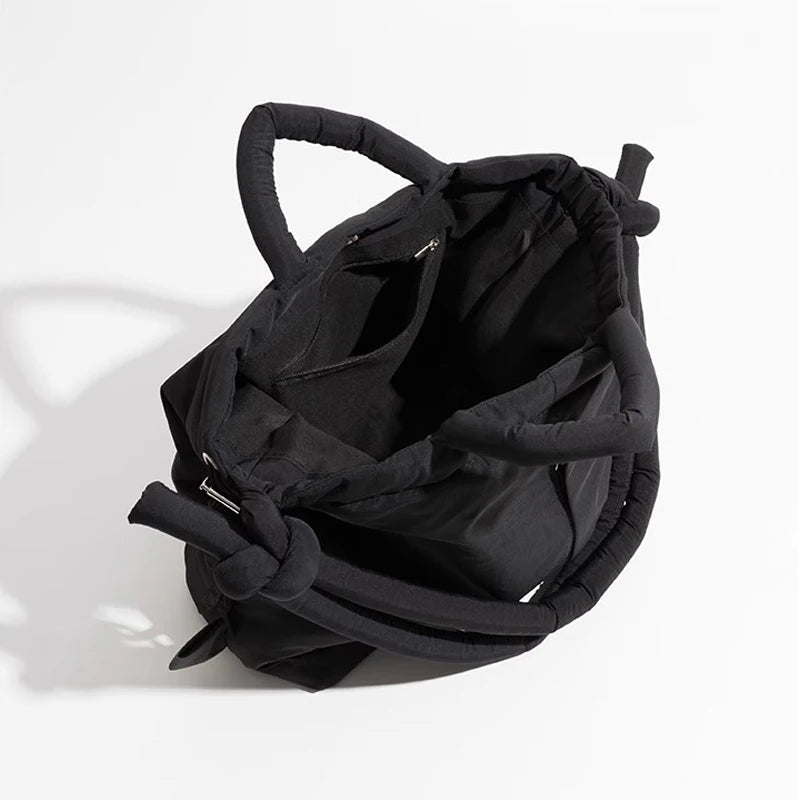 Padded Nylon Tote Bag Large Capacity - Glamora