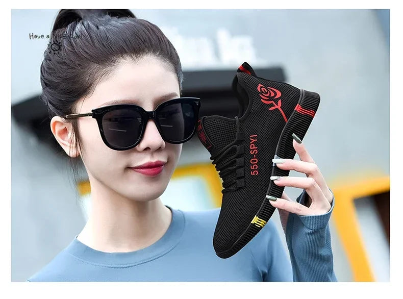 Lightweight Air Mesh Sneakers Casual Women - Glamora
