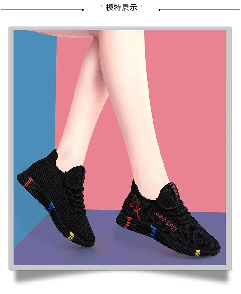 Lightweight Air Mesh Sneakers Casual Women - Glamora