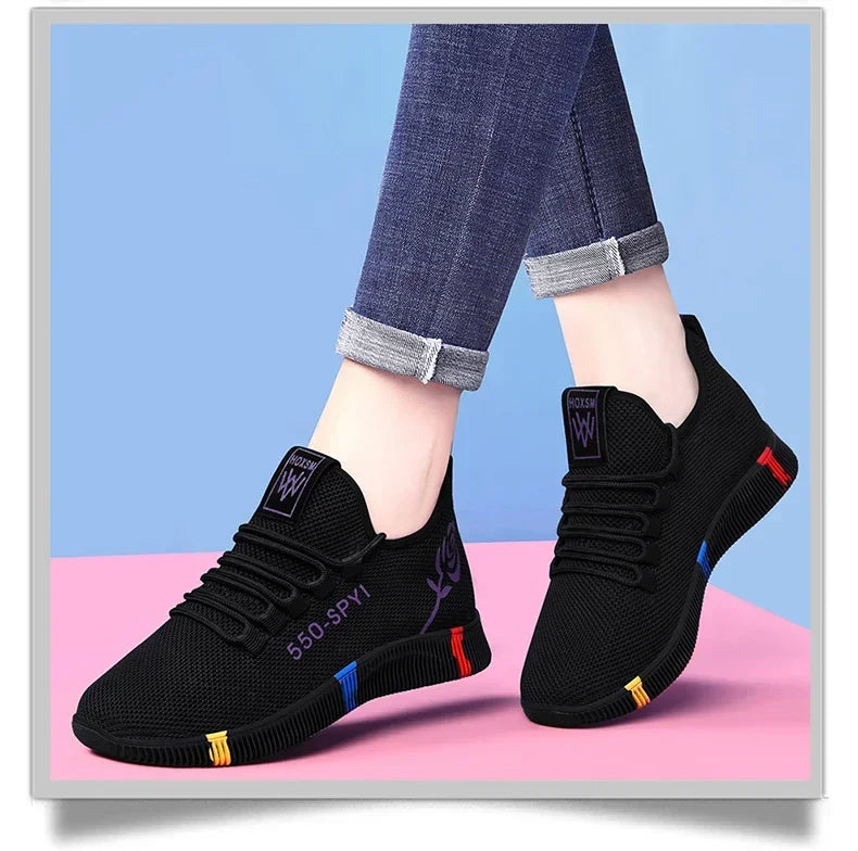 Lightweight Air Mesh Sneakers Casual Women - Glamora