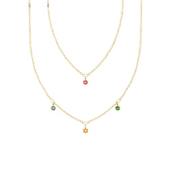 925 Sterling Silver Double Layer Necklace - Glamora