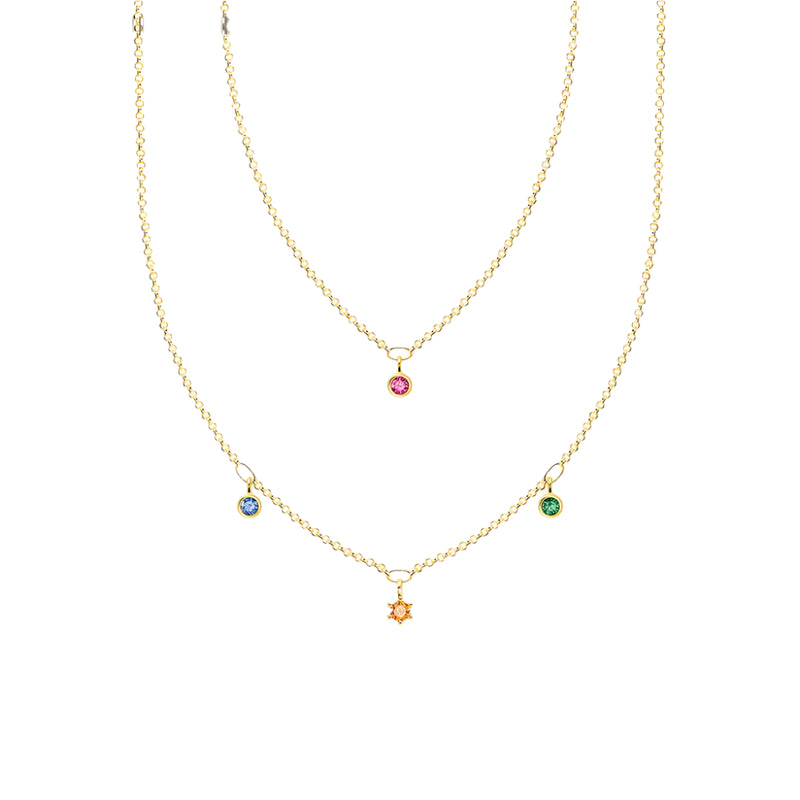 925 Sterling Silver Double Layer Necklace - Glamora