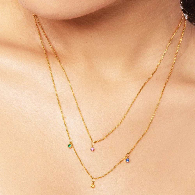 925 Sterling Silver Double Layer Necklace - Glamora