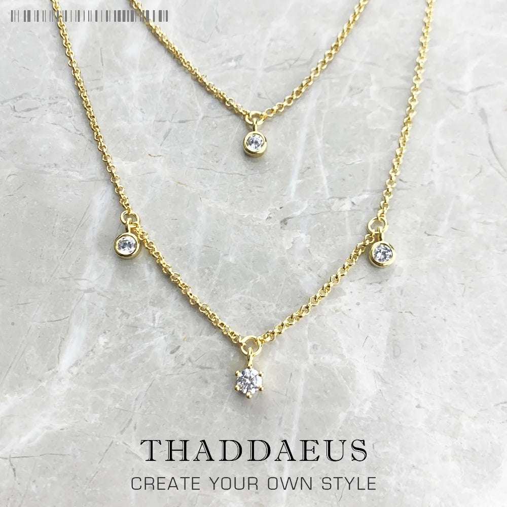 925 Sterling Silver Double Layer Necklace