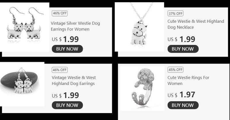 Boho Copper Westie Pendant Necklace - Glamora