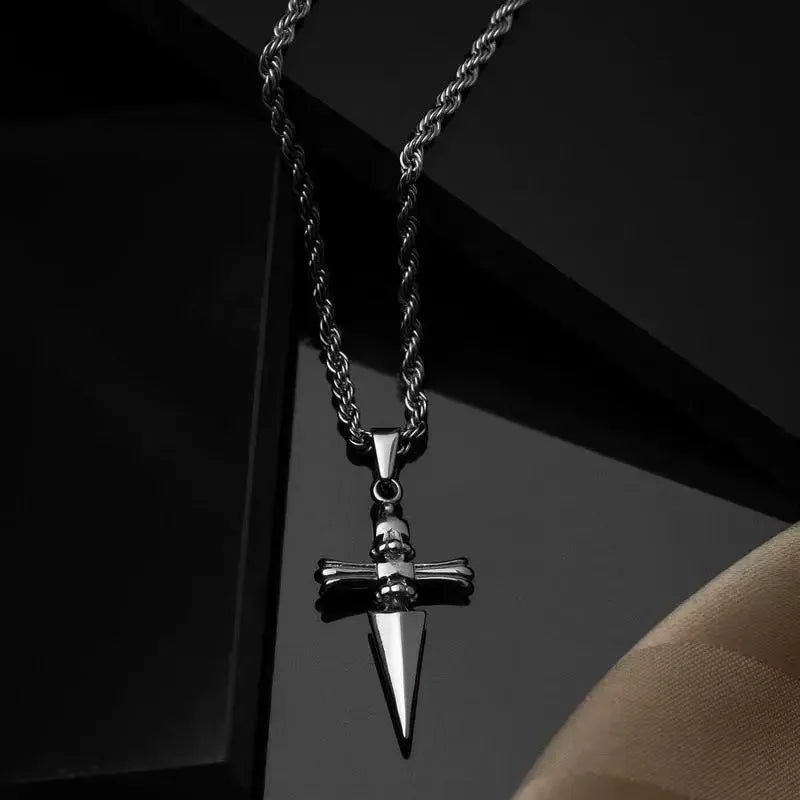 Vintage Punk Metal Choker Necklace - Glamora