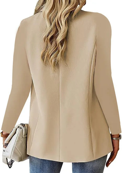 Oversized Blazer Jacket Elegant Business Wear - Glamora