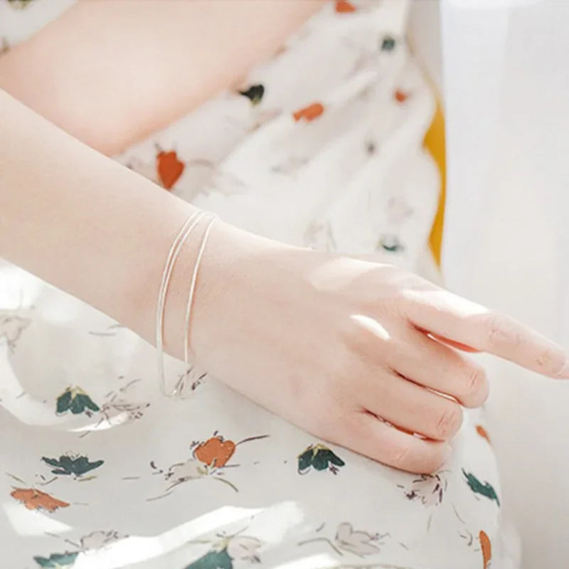 925 Sterling Silver Layered Korean Bracelet - Glamora