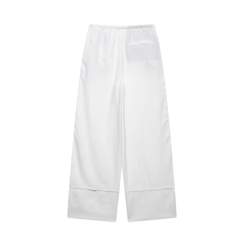 Elegant Blouse Trouser Set Comfortable Workwear - Glamora