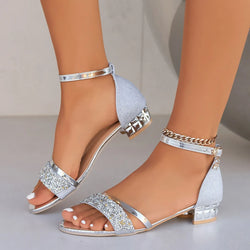 Low Heel Comfort Sandals Summer Wear - Glamora
