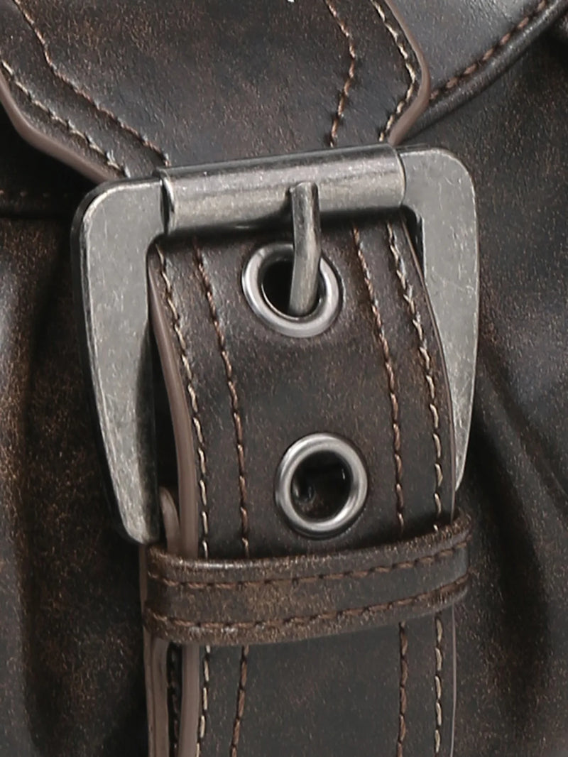 Vintage Leather Bag Stylish Spring Accessory - Glamora