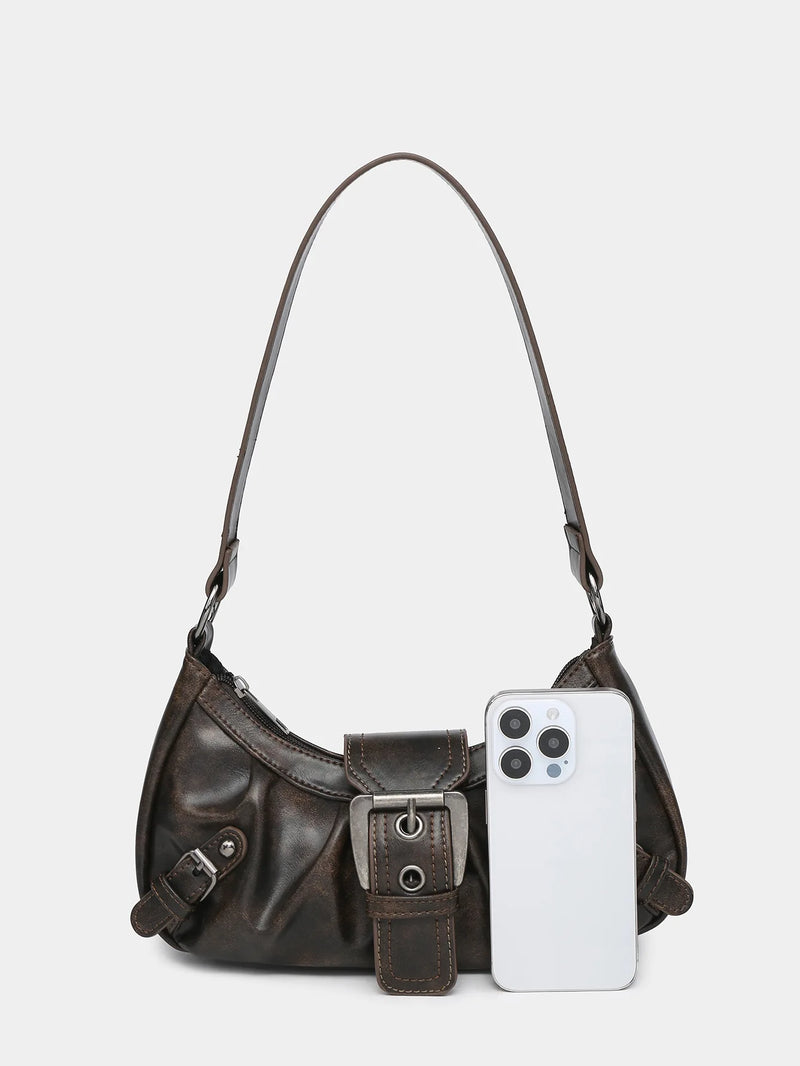 Vintage Leather Bag Stylish Spring Accessory - Glamora