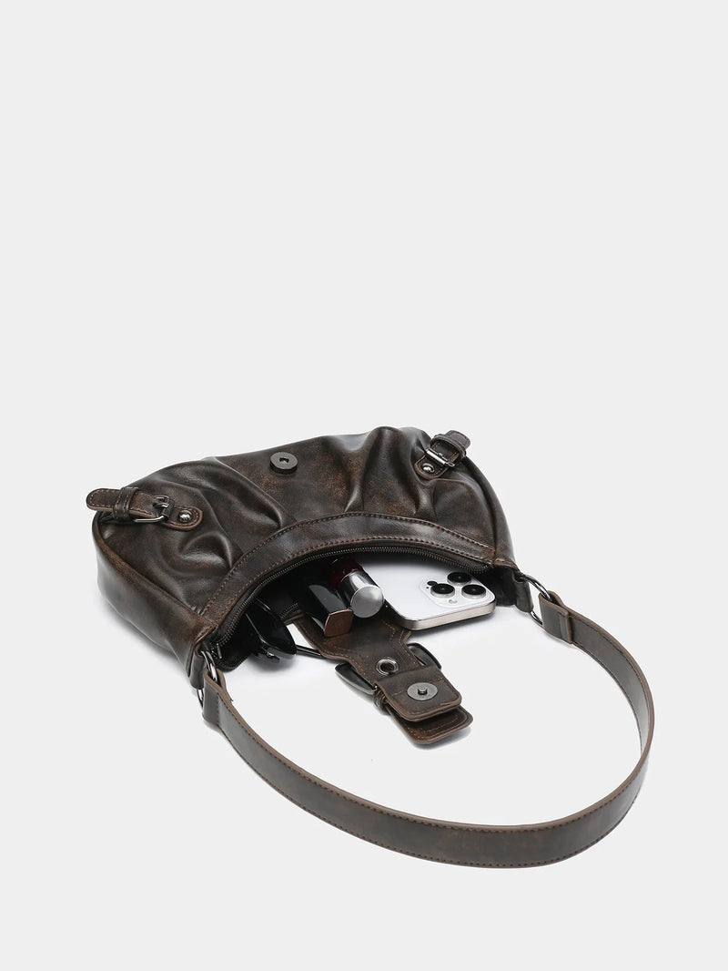 Vintage Leather Bag Stylish Spring Accessory - Glamora