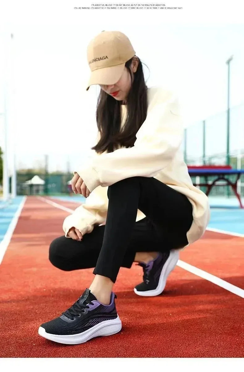 Breathable Anti Slip Athletic Shoes Women - Glamora