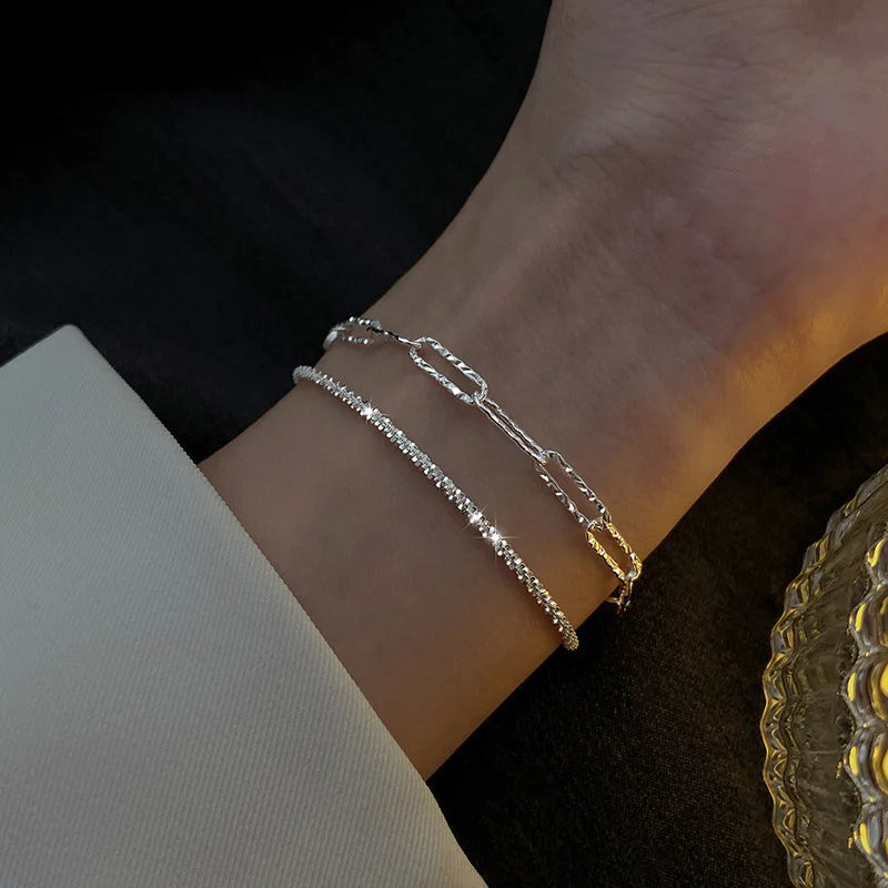 Adjustable 925 Sterling Silver Pearl Bracelet - Glamora