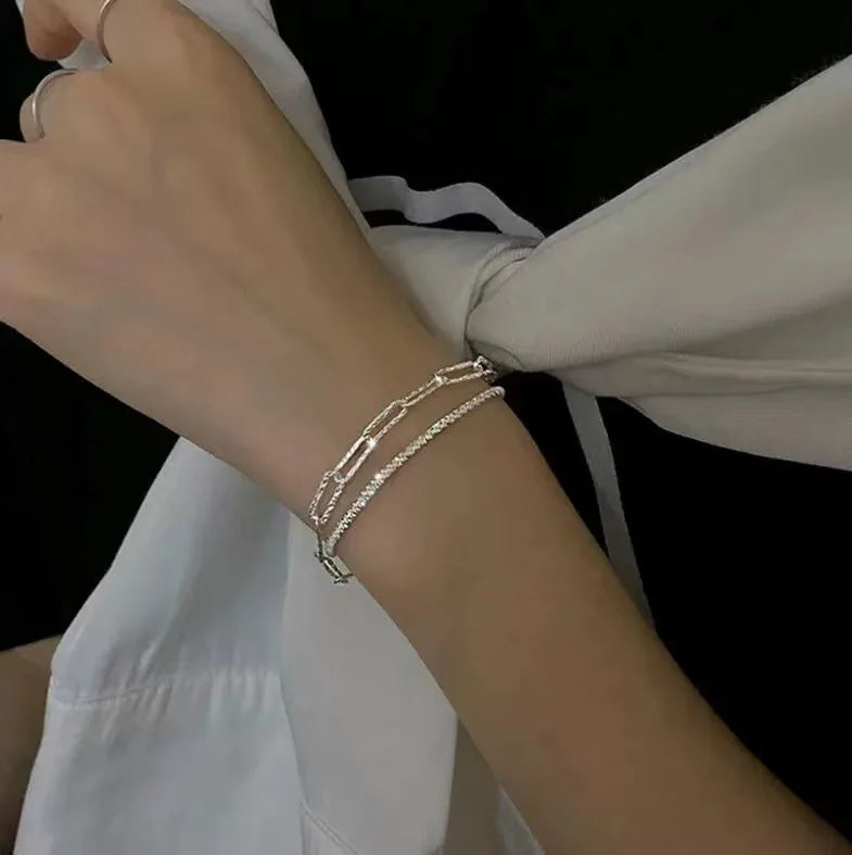 Adjustable 925 Sterling Silver Pearl Bracelet - Glamora