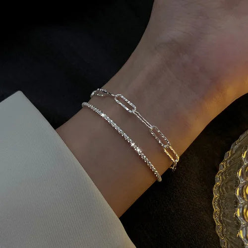 Adjustable 925 Sterling Silver Pearl Bracelet - Glamora