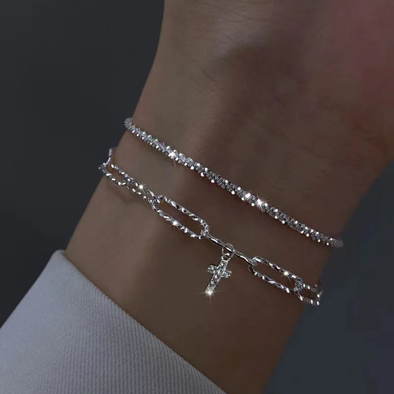 Adjustable 925 Sterling Silver Pearl Bracelet - Glamora