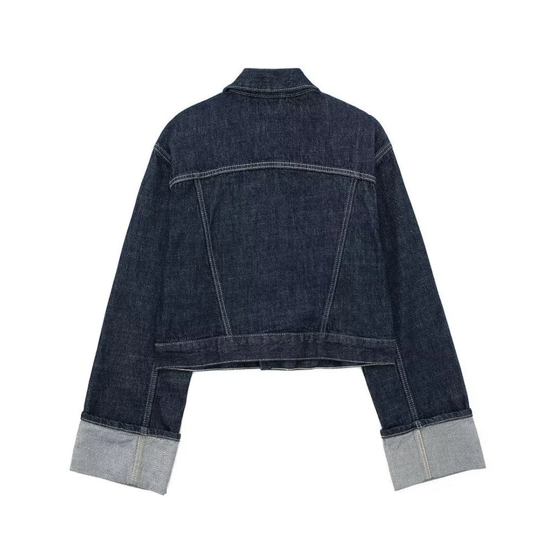 Vintage Denim Jacket And Jeans Set - Glamora